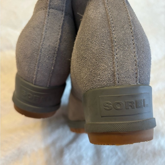 Sorel Evie Pull On Wedge Bootie Gray - Picture 9 of 14